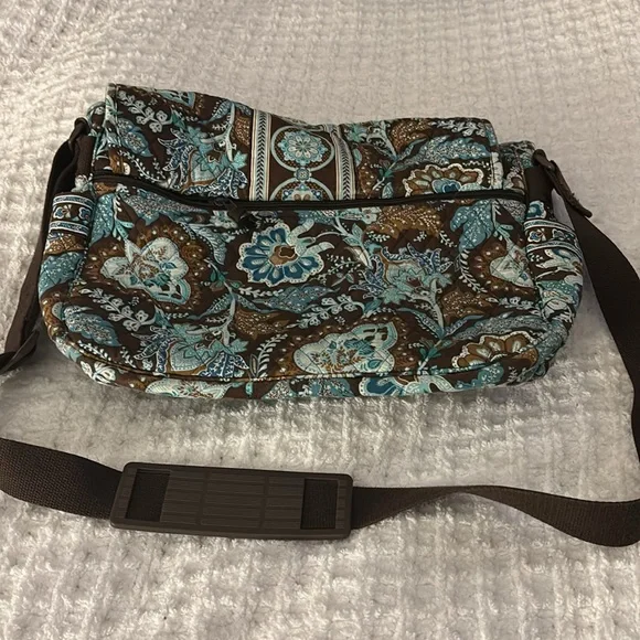 Women’s Vera Bradley Messenger Bag - Java Chip - Picture 3 of 14